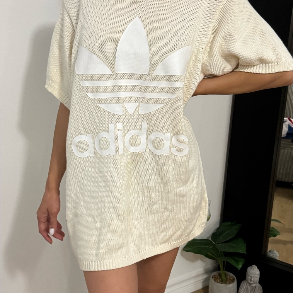 Adidas Off-White Knit Logo Tunic